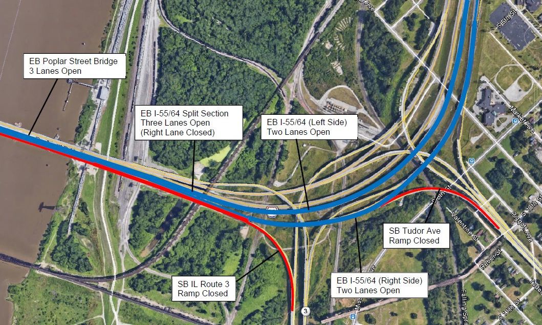 Southbound IL Route 3 & Tudor Avenue Ramp